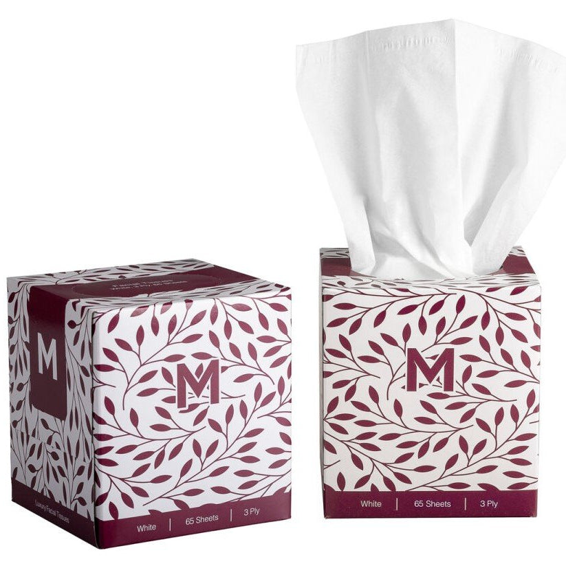MATTHEWS Cube Facial Tissues - White, 3 Ply, 65 Sheets, FSC® Mix (36)