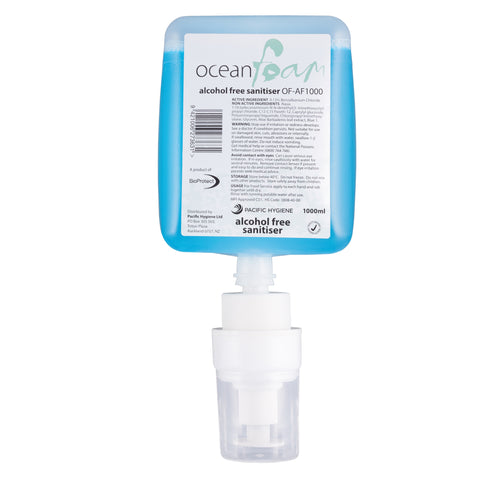 Ocean Foam Alcohol Free Hand Sanitiser - 1000ml/cartridge, 6 cartridges/case