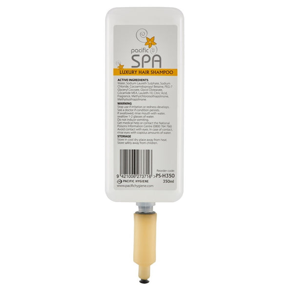 Pacific Spa Hair Shampoo - 350ml/cartridge, 6/case