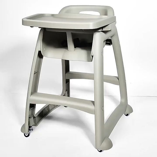 Rubbermaid Sturdy Chair and Tray Bundle with Micoban - Black & Platinum