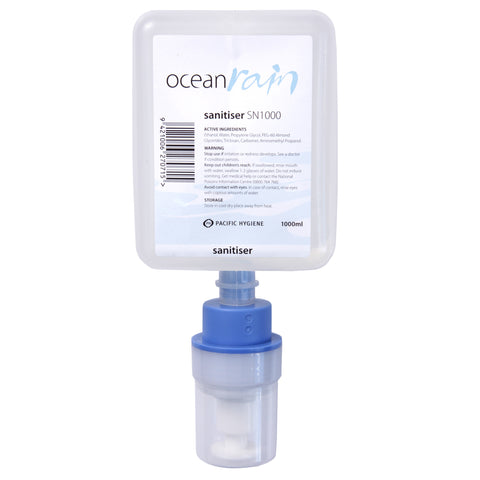 Ocean Rain Hand Sanitiser - 1000ml/cartridge, 6/case