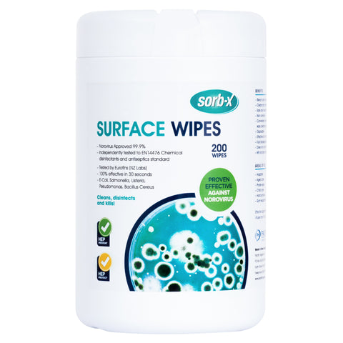 Sorb-X Surface Wipes - 200 wipes/tub