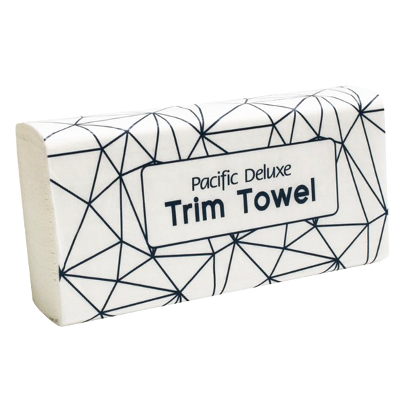 Pacific Deluxe Trim Towel 20.5cm x 26cm - 120 sheets/pack, 20 packs/case