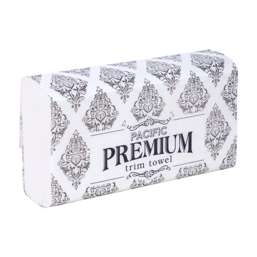 Pacific Trim Premium 2 Ply Towel FSC - 90 sheets/pack, 20 packs/case