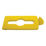 Rubbermaid Slim Jim Recycling Station Mixed Recycling Lid Yellow