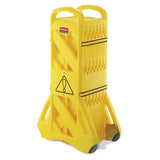 Rubbermaid 4M Mobile Barrier - Yellow