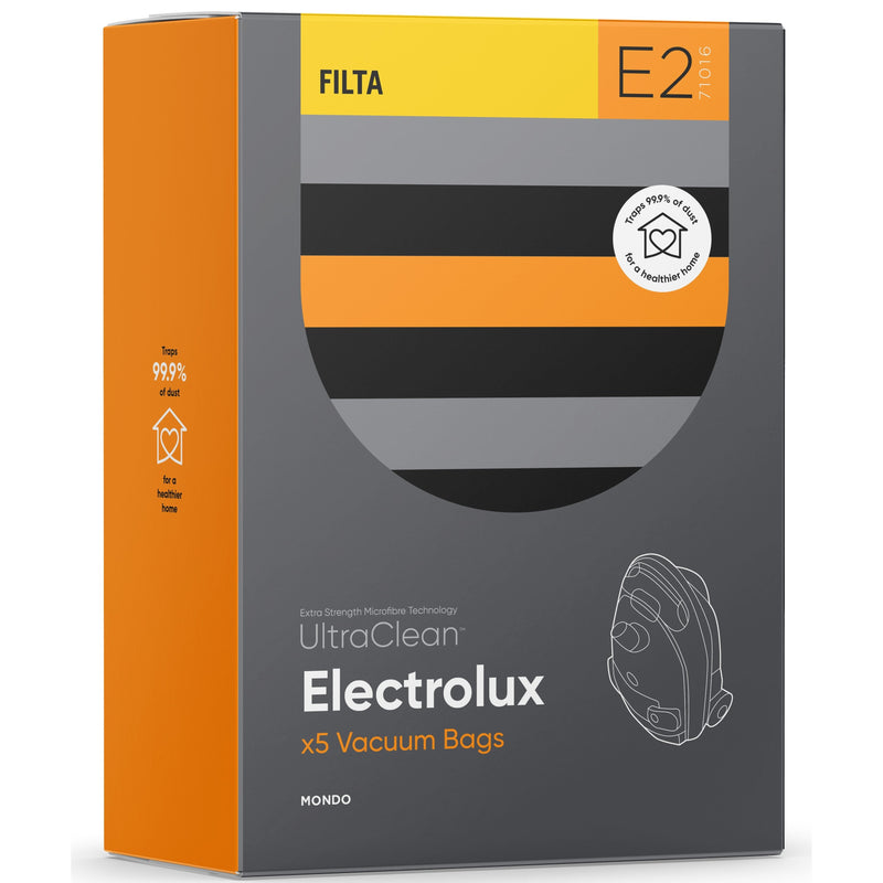 E2 - Ultraclean Vacuum Bags to suit ELECTROLUX Mondo - 5 PACK