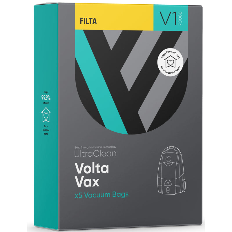 V1 - Ultraclean Vacuum Bags to suit VOLTA VAX- 5 PACK