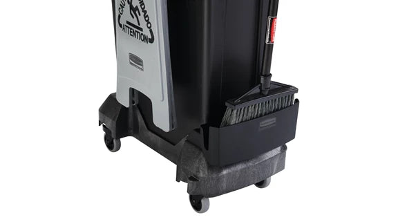 Rubbermaid SLIM JIM Single-Stream Cleaning Cart Kit - Black