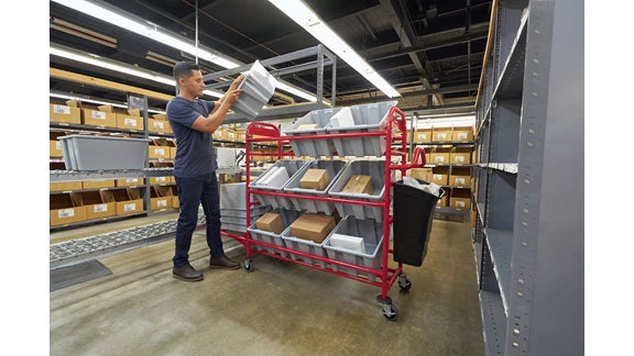 Rubbermaid Tote Picking Cart Storage Bracket
