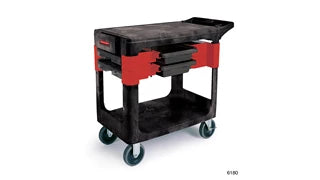 Rubbermaid Trade Cart with 5" Castors, (includes 2 parts boxes and 4 parts bins)