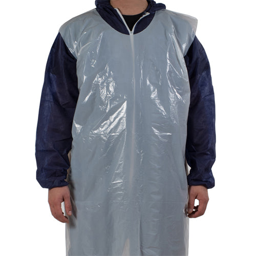 Hytec White LDPE Apron - Disposable