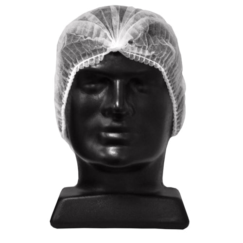 Hytec White Crimp Disposable Hat 1000/carton
