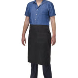 FILTA Full Length Waist Apron with Pocket Black (Bulk Buy Pack of 5)