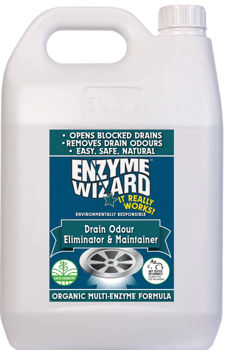 ENZYME WIZARD DRAIN ODOUR ELIMINATOR - 3 x 5 LITRE