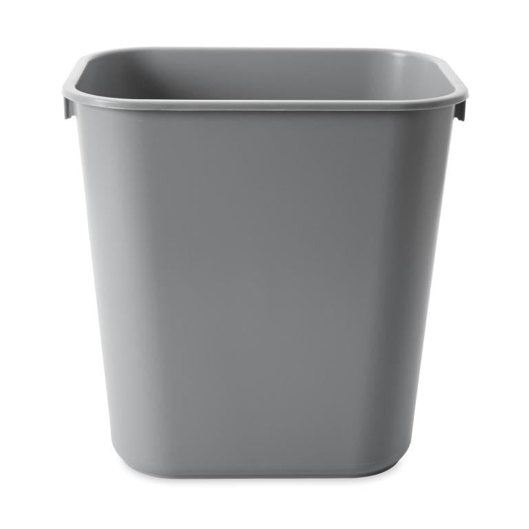 Rubbermaid Wastebasket Rectangle 12.9L - Black , Grey or Blue Recycled