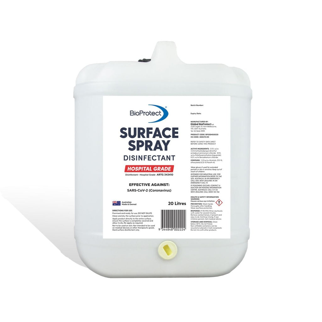 Surface Spray Disinfectant - Hospital Grade 5L and 20L