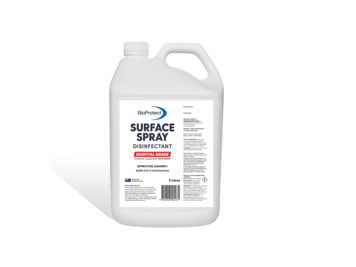 Surface Spray Disinfectant - Hospital Grade 5L and 20L