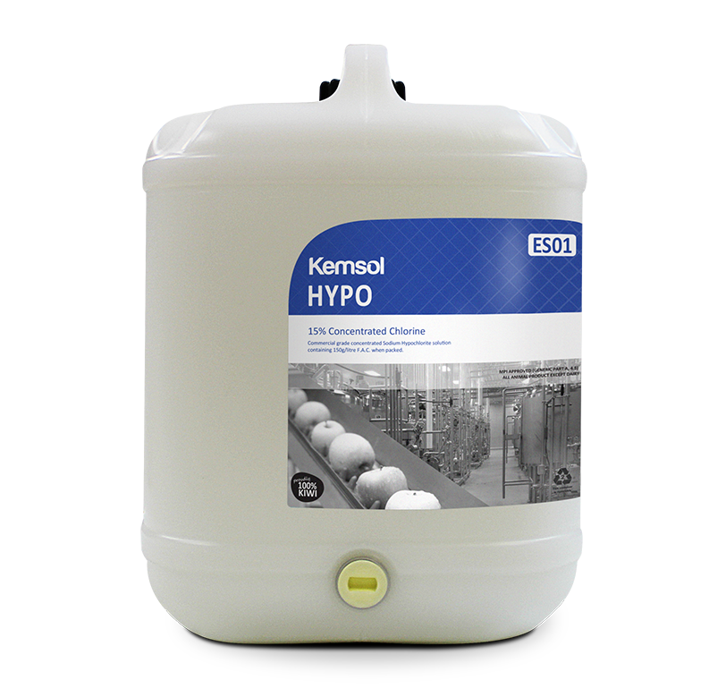 Kemsol Hypo 15% Concentrated Chlorine 20L