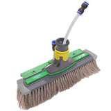 UNGER POWER BRUSH, BUMPER, SWIVEL FUNCTION, RINSE BAR 28CM - GREY UNSPLICED BRISTLES
