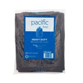 Pacific Garbage Bag Black, 80L - 50 bags/pack