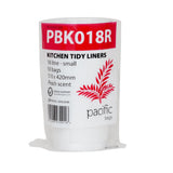 Pacific Kitchen Tidy Liners, White