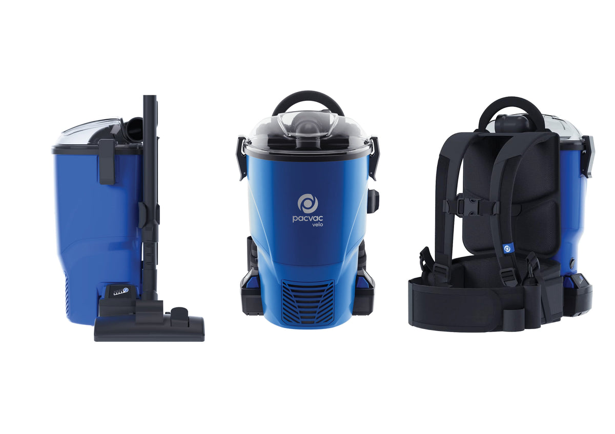 PACVAC Velo Battery Backpack Vacuum Cleaner