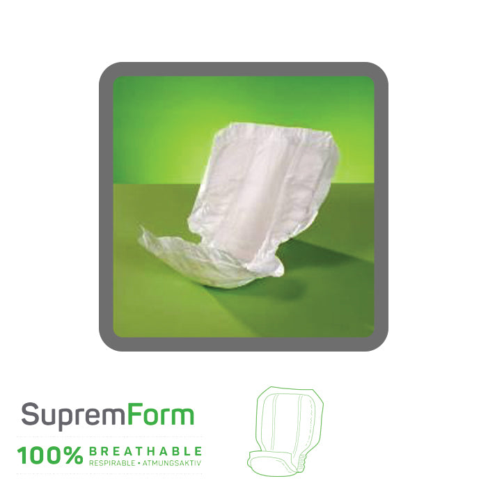 Supremform incontinence shaped pad Lille Healthcare product suprem form