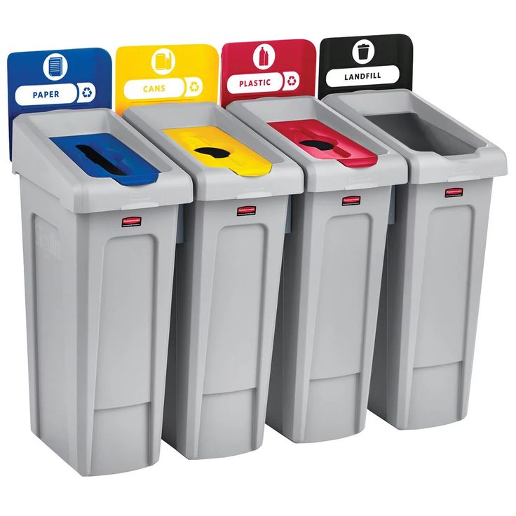 Rubbermaid Slim Jim Recycling Station Billboard