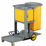 FILTA Janitor Cart with Locking Doors - Grey