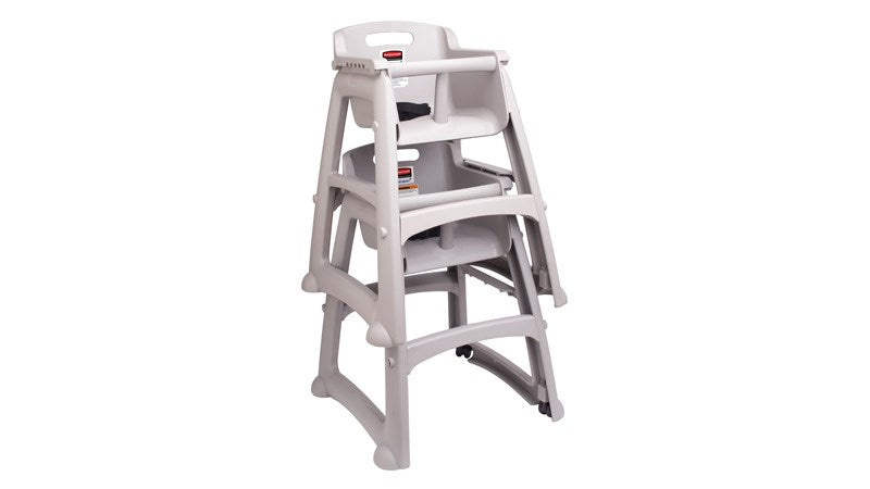Rubbermaid Sturdy Chair Youth Seat with Microban - Black & Platinum