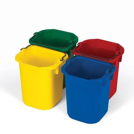 Rubbermaid Heavy Duty Pails 4.8L Set of Blue/Red/Yellow/Green