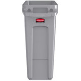 Rubbermaid Slim Jim Container with Venting Channels 60L Gray