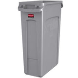 Rubbermaid Slim Jim Container with Venting Channels 87L Grey, Black, Green