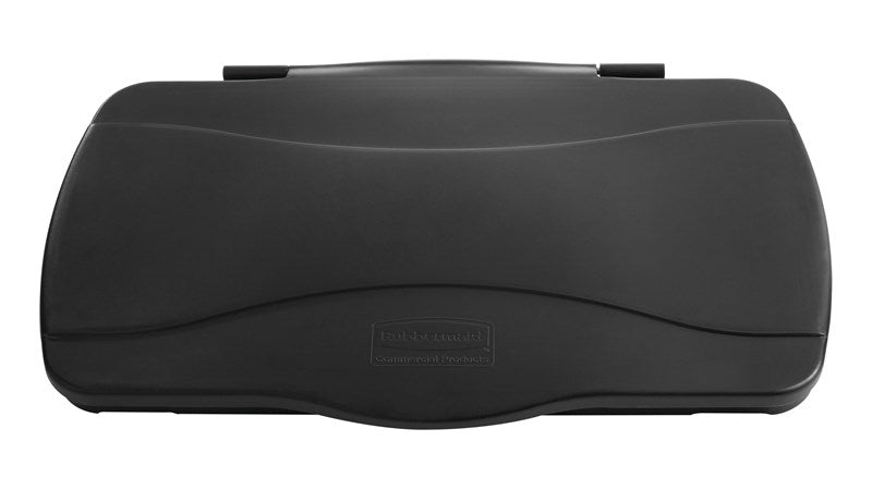 Rubbermaid Executive Slim Jim Hinged Lid Black