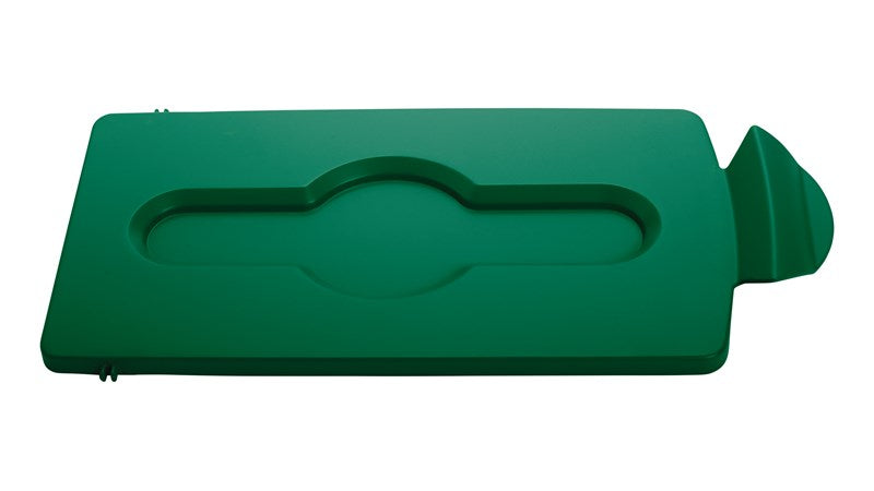 Rubbermaid Slim Jim Recycling Station Closed Waste Lid