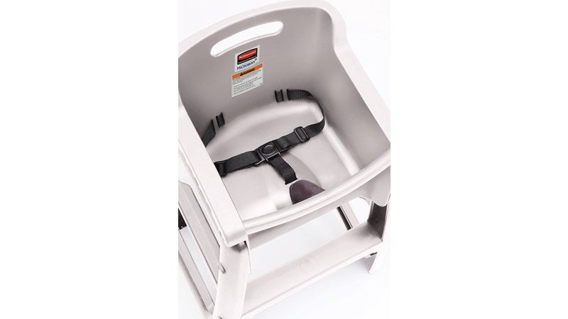 Rubbermaid Sturdy Chair Youth Seat with Microban - Black & Platinum
