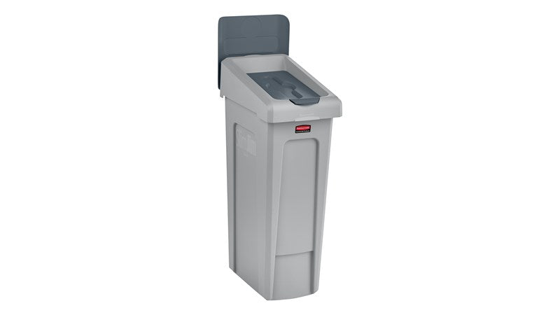 Rubbermaid Slim Jim Recycling Station Closed Waste Lid