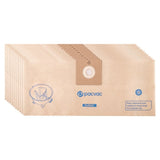 PACVAC 15L Glide Paper Vacuum Bag - 10 PACK