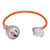 PACVAC SUPERPRO SHORT LEAD IEC TYPE, 10AMP(700) 420MM
