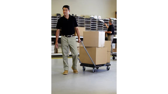 Rubbermaid Triple Trolley, Standard Duty with 5" castors