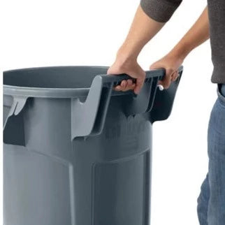 Rubbermaid Wheeled BRUTE Container, 166L Gray